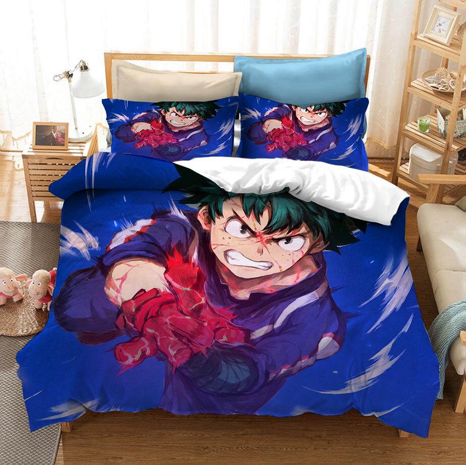 3D Printed Bedding Set Japan Anime My Hero Academia Duvet Covers With Pillowcases Bedclothes Bed Linen Home Textile Bedding Set