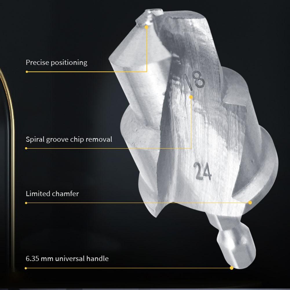 Hex Water Pipe Tool Spiral PPR Drill Bit Stepped Drill Bit