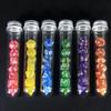7pcs Glitter Polyhedral Dice Set DND Digital Dices with Tube for RPG D4 D6 D8 D10 D% D12 D20 Dice Games Family Party Board Games