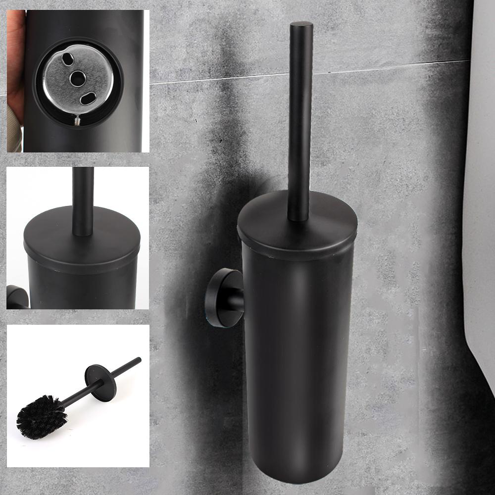 304 Stainless Steel Clean Tool Wall Mounted Toilet Brush Bathroom Accessories Cleaning Brush Holder Sets Durable