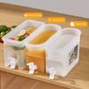 3.5L Cold Kettle Beverage Dispenser with Faucet BPA-Free High Temperature Resistance Iced Tea Juice Drink Jug for Party Kitchen