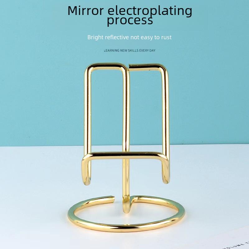 European Creative Iron Art Nordic Stand: Universal Phone/Tablet Display & Business Card Holder.