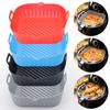 Air Fryer Tray for Air Fryer Liner Silicone Basket Reusable Oven Baking Tray Non-stick Pizza Grill Pan Kitchen Accessories