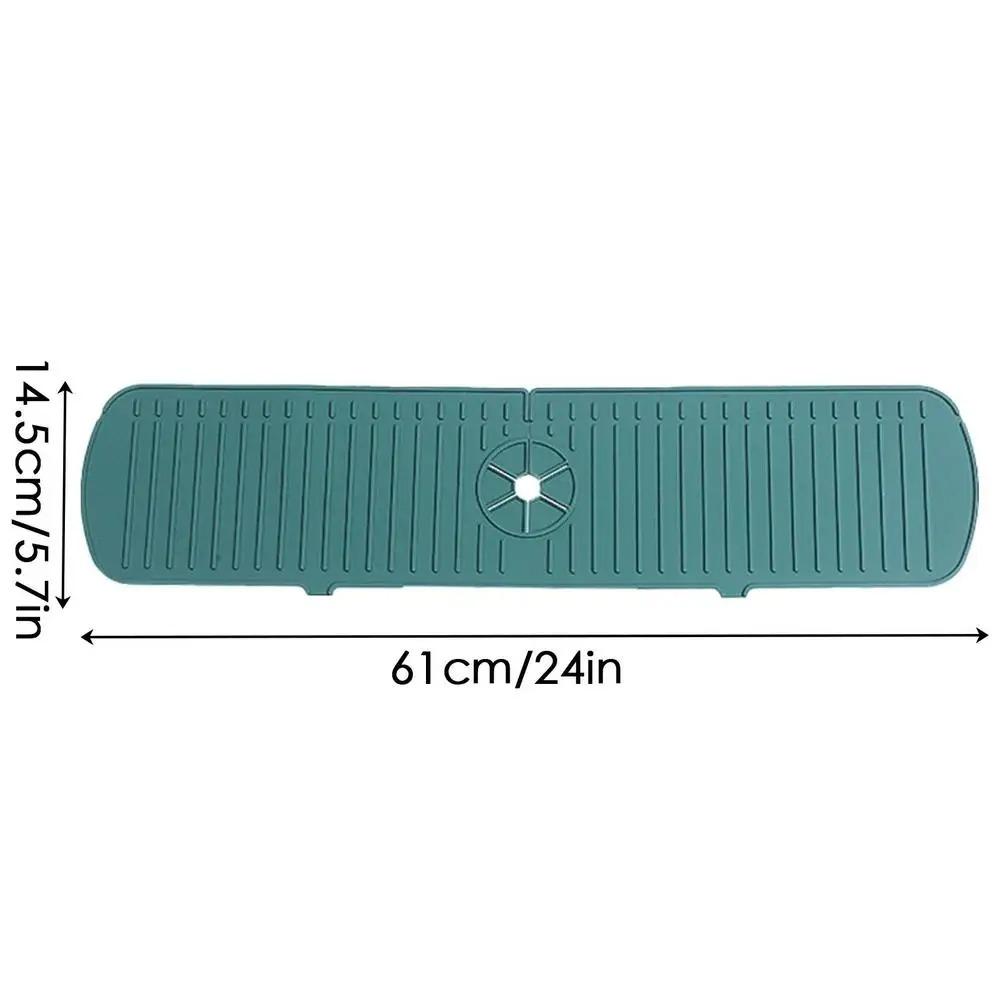 Kitchen Faucet Splash Pad Silicone Sink Faucet Splash Guard Mat Sponge Drain Pad Countertop Protector for Bath Kitchen Gadgets