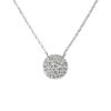 Necklace - LOVA LOLA VAN DER KEEN - Diamond Circle - 925 Sterling Silver - Adjustable Length 38-43 Cm - Women