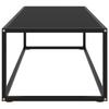 VidaXL Coffee Table Black with Black Glass 120x50x35 Cm