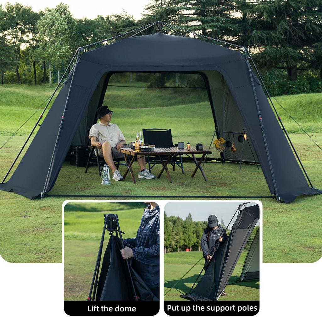 2pcs Door Curtain for Canopy Tent Dome Canopy Camping Sun Protection Waterproof Canopy
