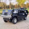 New 1/18  Hummer H2 Highway 61 SUV Alloy Car Model Die-cast Metal Toy Large Off-road Vehicle Car Model Simulation Sound and Light Boys Gift