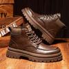 Men'S Martin Boots High Top Fashion Waterproof Premium Versatile Thick-Soled Height Boots