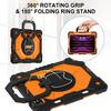 For Apple iPad Air (2020)/ iPad Air 4, 360° Rotating Grip Heavy Duty Protection Stand TPU+PC 3in1 Anti-knock Shockproof Tablets PC Case