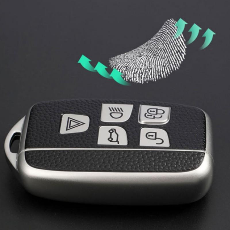 For Land Rover Range Rover Sport Evoque Freelander2 For Jaguar XF XJ XJL XE TPU Leather Car Key Cover Case Shell Holder Protector