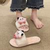 Fashion Cartoon New Women's Indoor Slippers Winter New Plush Home Lazy Slippers Anti Slip Durable Fashion Warm Sandals Slippers