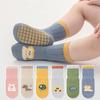 Cute Cartoon Baby Long Socks Rubber Bottom Anti-slip Children Floor Sock Spring Autumn Infant Cotton Socks 0-5Year Kids Footwear