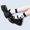 Women's Shoes Woman Spring Summer 2025 Lolita Mary Jane Platform Pumps On Heels Wedge Sandals Kawaii Cute Casual Cosplay Girls
