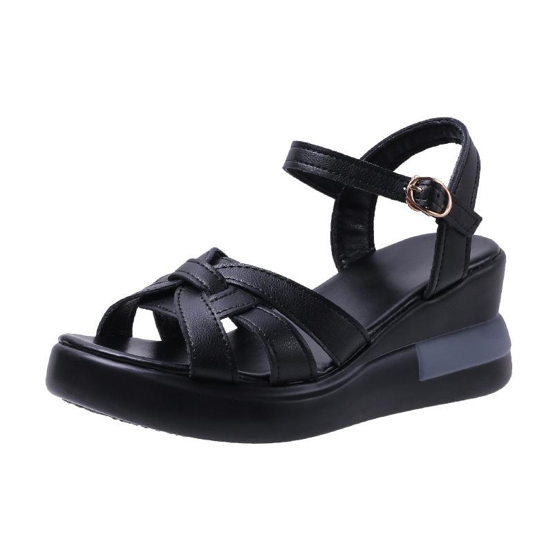 Roman Platform Sandals Women's Summer 2025 New Muffin Shoes Fashion Show High Wedge Heel Large Size Women's Shoes 2025 Batch