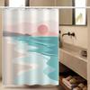 Bathroom Thickened Waterproof Curtain Mildew Proof Shower Curtain Shower Partition Curtain Shower Curtain Bathroom Curtain Free Perforation