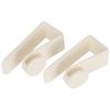 2Pcs Hook Thickened Door Hanger Free Perforated Shelf Bed Barb Object Hanging Tool White