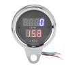 Motorcycle 3 In 1 Tachometer Speedometer Odograph LCD Display UV Resistant Iron 12V