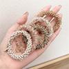 Women Elegant Hair Ring Ties Beads Ponytail Holders Hair Accessories Elastic Hair Band Girls Scrunchies Bracelet