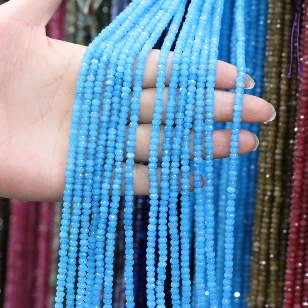 Natural Stone Bead Spinel Faceted Beads 2 X 4 Mm for Jewelry Making DIY Necklace Anklet Bracelet Accessory