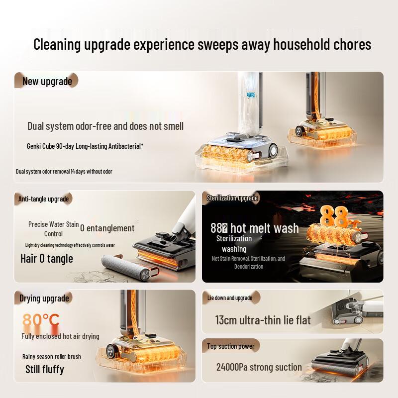 Midea S60 Odor Purifying Lie-Flat Floor Washer