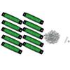 Universal Waterproof 6 LED Side Markers (Green, 3.9 X 0.8 Inches (100 X