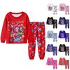 Children's Fashion Suit Skirt Round Neck Long Sleeve Top Pants