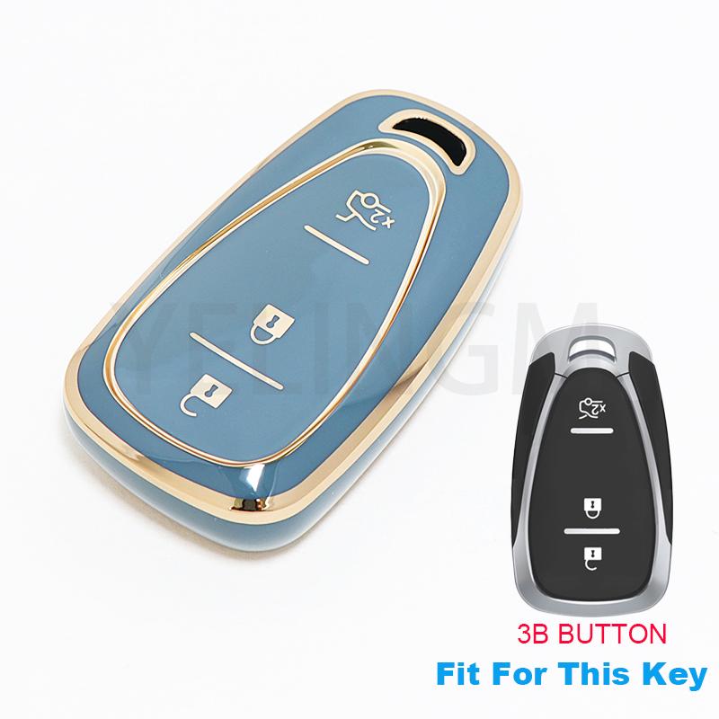 Car Key Case Cover For Chevrolet Chevy Cruze Traverse Spark Equinox Sonic Volt Bolt Malibu Camaro 2/3/4/5 Buttons Auto Shell Fob