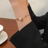 Light Luxury Lucky Zircon Crystal Bead Stainless Steel Bracelets For Women Korean Fashion Sweet Sexy Female Hand Chain Jewelry