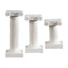 Small Mini Greek Columns Garden Ornament Candlestick Architecture Statue Vintage White Roman Pillars for Desktop Indoor Gift