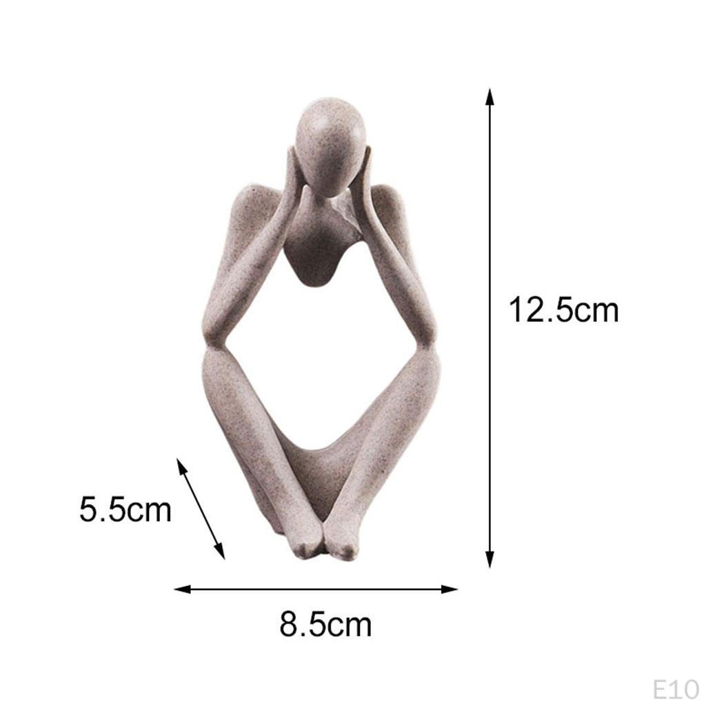 Abstract Desktop Sculpture Thinker Style Collectible Figurines Bookshelf Decor Birthday Gift