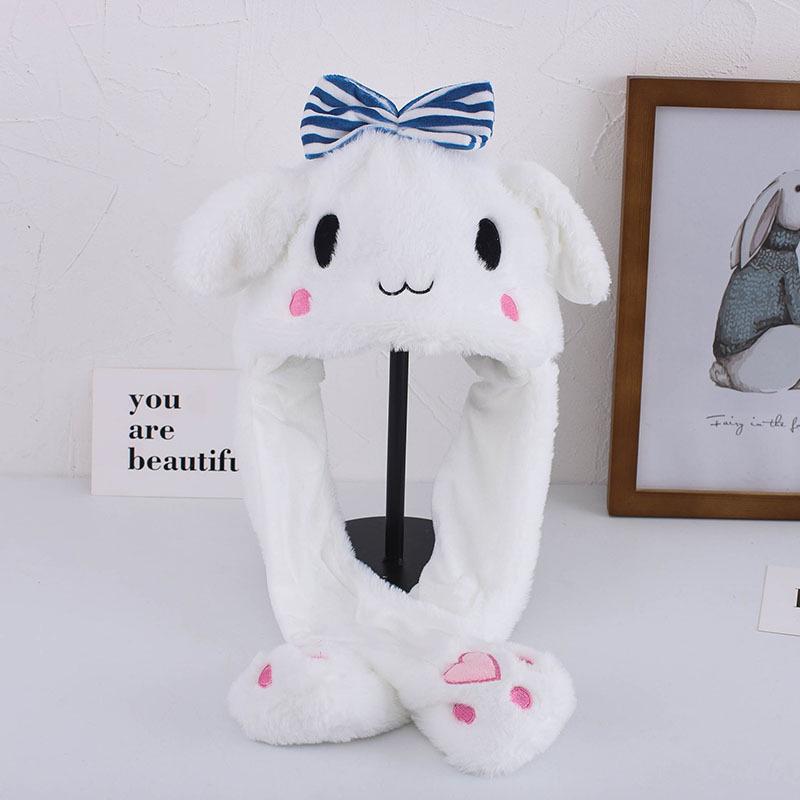 Moving Rabbit Ear Hat: Adorable Airbag Ears Wiggle When Pinched, Just Like the Viral Sensation On TikTok.