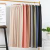 Ice Silk Pants Wide Leg Pants Loose High Waist Drawstring Slim Stretch Trousers Straight Pants