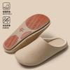 Pu Waterproof Cotton Slippers Winter Plush Warm Indoor Household Soft Bottom Silent Non-slip Autumn and Winter Cotton Mop