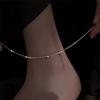 Exquisite Silver Colo Beaded Line Ankle Chain Design Sensual Ankle Chain Birthday Party Jewelry Gift Accessories
