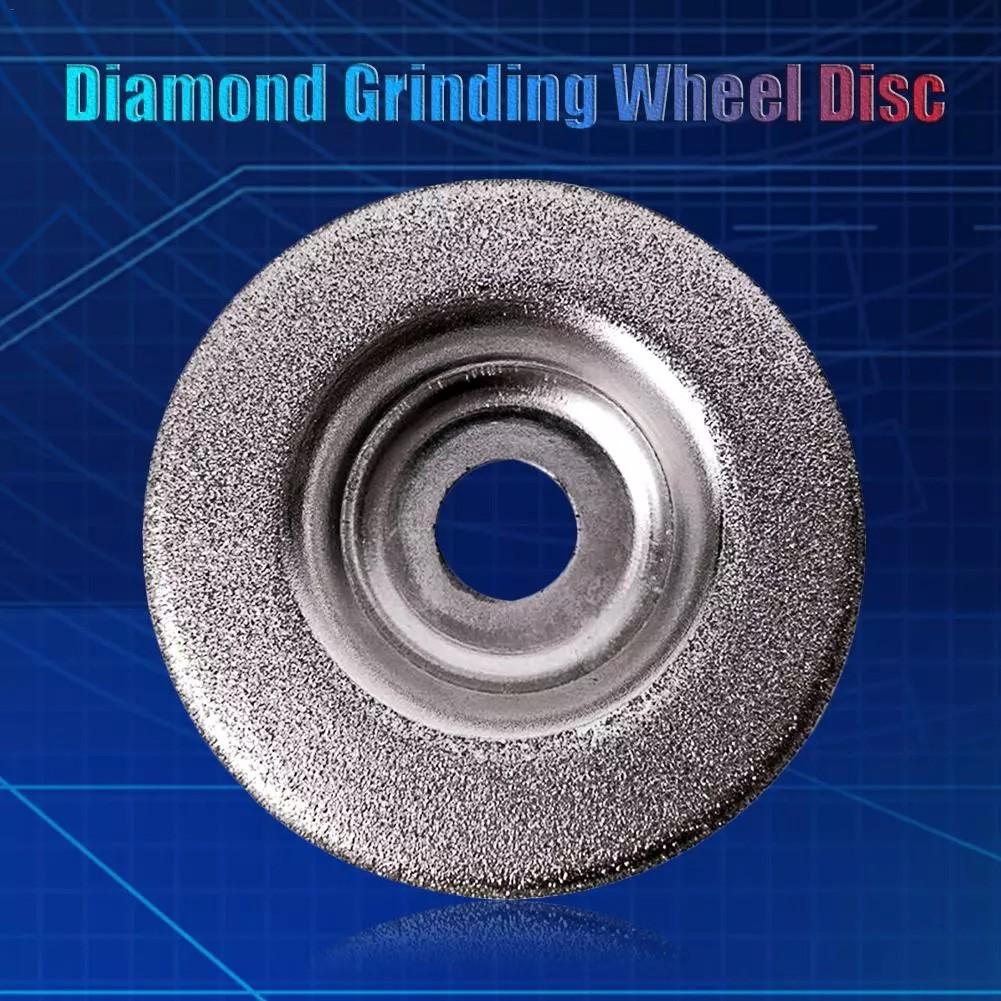 2PCS 50mm Diamond Grinding Wheel Set Abrasive Disc Electric Sharpener Drill UK