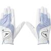 Mizuno Efil Golf 5MGWB554 Women's Gloves, Ambidextrous, White/Sax, 18cm,