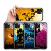 Halloween Party Tempered Glass Phone Case for iPhone Samsung Galaxy Infinix TPU Soft Edge Shockproof Smartphone Cover