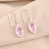 Natural Morganite Gemstone 925 Sterling Silver Jewelry Handmade Earrings 1.4" EE-169-2