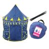 Children Play Tent Castle Indoor Outdoor Princess Prince Playhouse Tent Toy for Kids GiftsBlue