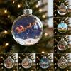 The Reindeer Family Christmas Ball Funny 3D Reindeer Hanging Decoration Plastic Christmas Ball Winter Ornaments for Xmas Tree Indoor Home Decor