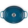 Cast Iron Roaster Le Creuset Signature Oval 31 Cm Depth Teal 6.3 L (21178316422430)