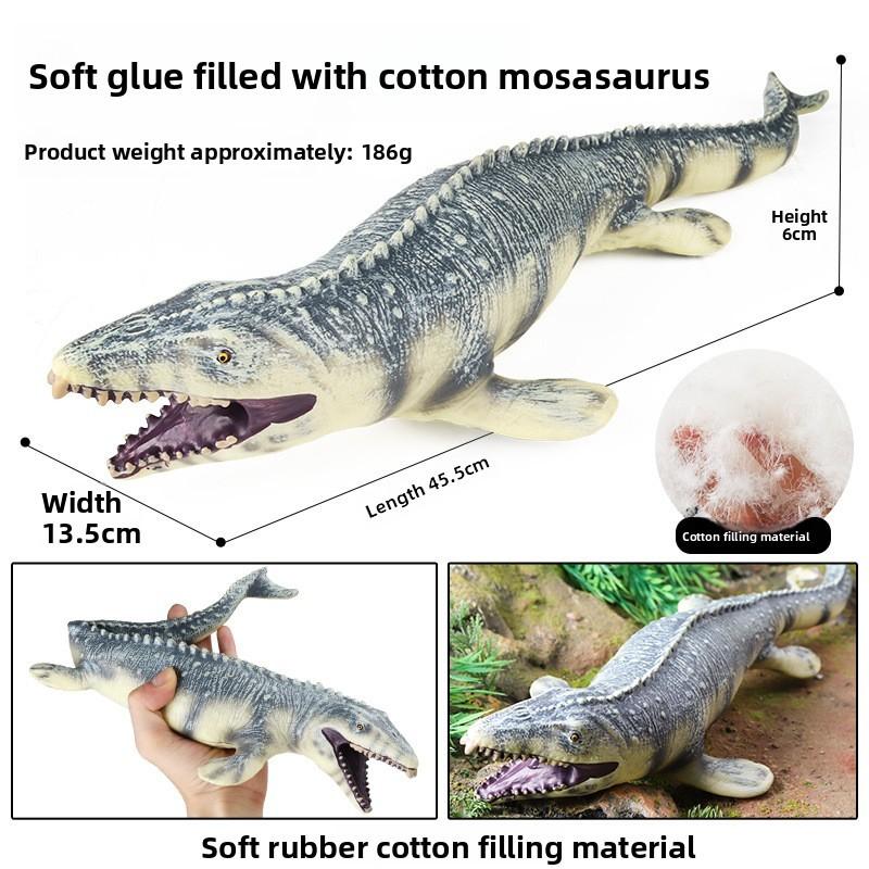 Figurine Mosasaurus Dinosaur With Movable Mouth For Kids Educational Gift And