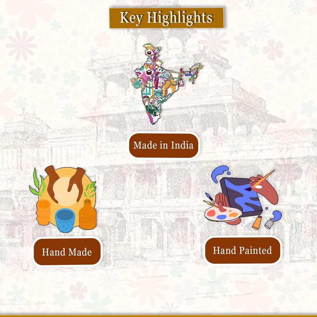 Ceramic Home Decor Creative Mermaid Shape Figurine (Pack of 1,White)