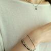 L’OMBRILLANT Black Bead Bracelet (2COL)