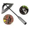 Long Handle All-Steel Hardened Hollow Hoe Garden Weeding Tools Easy Soil Loosening Sharp Black Effective Hand Tools