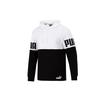 Puma Logo Print Breathable Hoodie Pullover Sportswear Men Tops Black White 847723-02