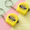 Mini Small Tape Measure 1 M Small Steel Tape Creative Box Ruler Keychain Pull Ruler Metric Measure Three-way Height Ruler Tool