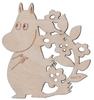 Yamaka Shoten MOOMIN Florit Деревянная подставка Мумин Паттерн Товары Мумин Скандинавский День Подарок Матери MM961-346