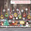 Cartoon Christmas Window Glass Stickers 2025 Christmas Decoration for Home Living Room Wall Decor 2025 Happy New Year Stickers